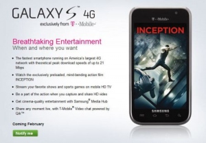 Galaxy S 4G to be available from February 23