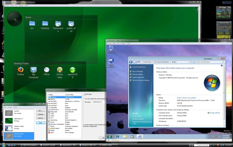 linux windows virtual machine