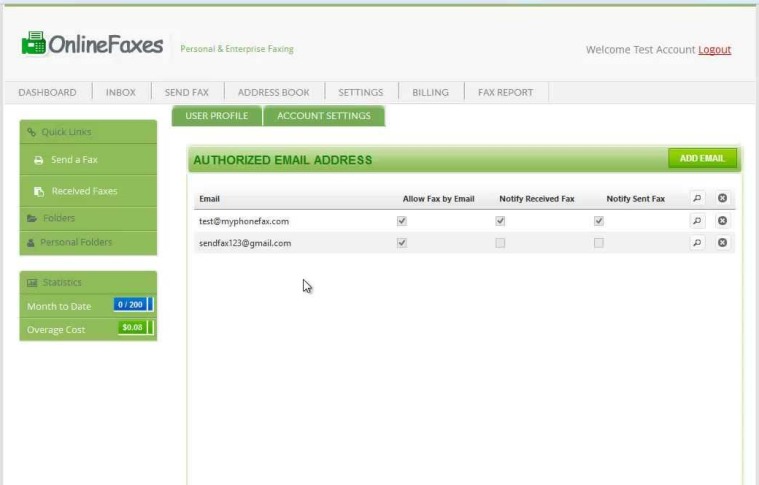 Secure Online Faxing